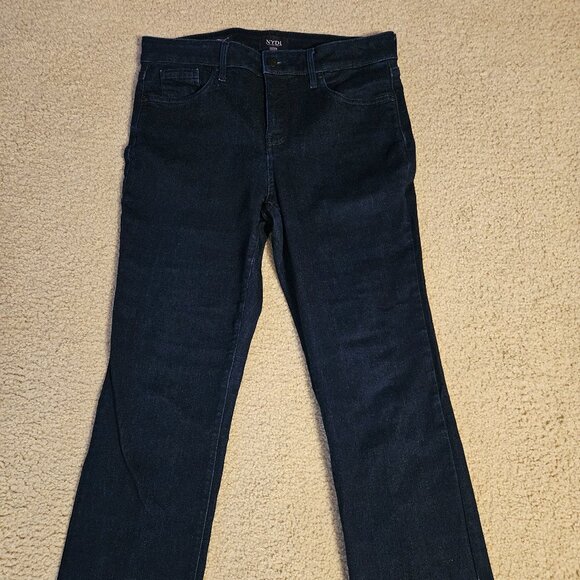 NYDJ Jeans Women’s Marilyn Straight Leg -Lift Tuck Technology-Dark Blue -10P - Picture 1 of 4